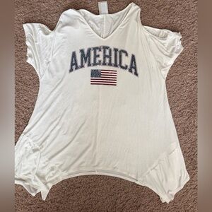 Vocal Rhinestone America Graphic Women's Tee